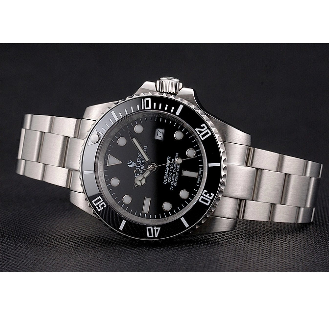 Good copy rolex watches Bezel Case Date Black Dial And And Bracelet Rolex Small Steel Stainless Submariner Swiss 0801
